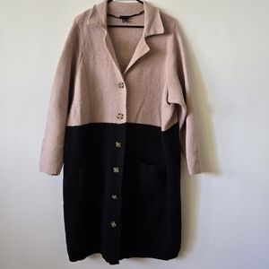 Torrid Pink & Black Color Block Sweater